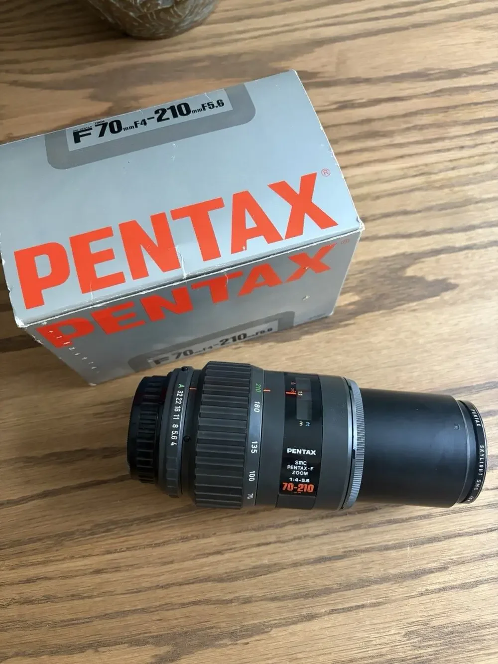 Vintage Pentax 70-210mm F/4-5.6 SMC F K Mount Autofocus Lens With Original Box